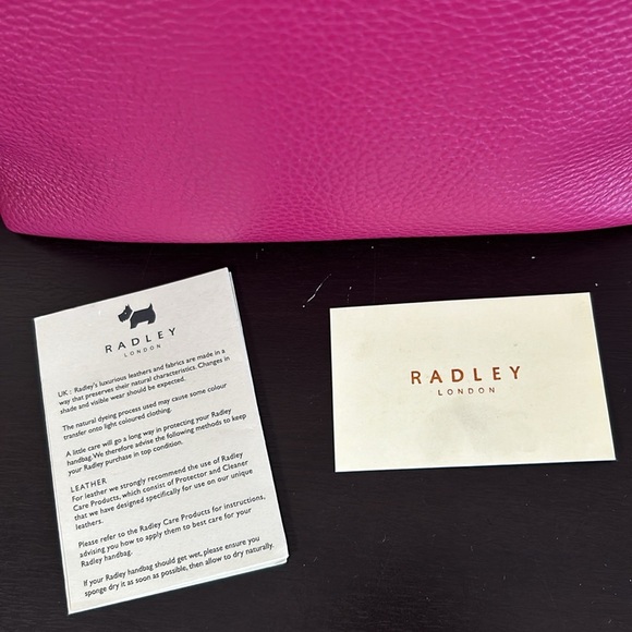 RADLEY London Dukes Place Medium Compartment Pink Leather Crossbody Bag NEW - Picture 5 of 16